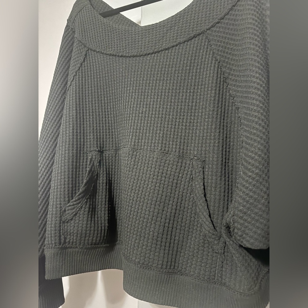 Waffle Knit Oversized Top - image 2